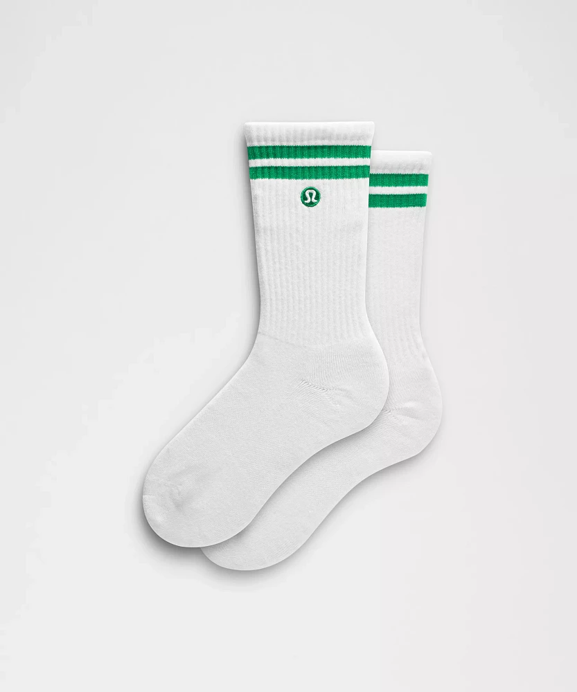 Unisex Daily Essential Crew Socks *Stripe | Men's