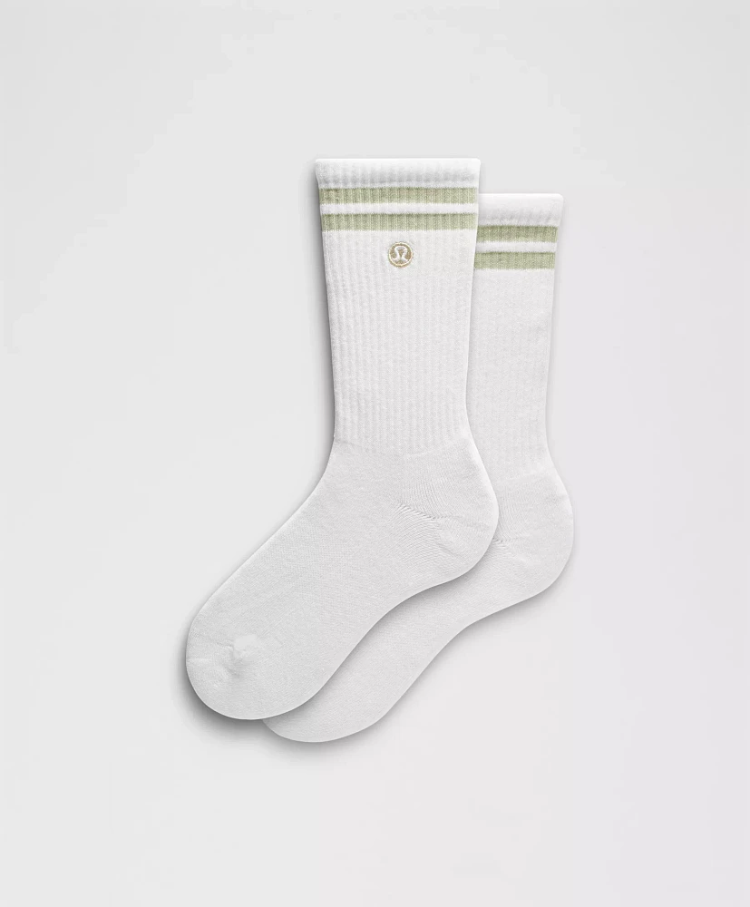 Unisex Daily Essential Crew Socks *Stripe | Men's