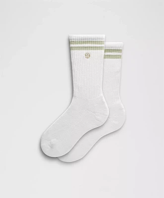 Unisex Daily Essential Crew Socks *Stripe | Men's