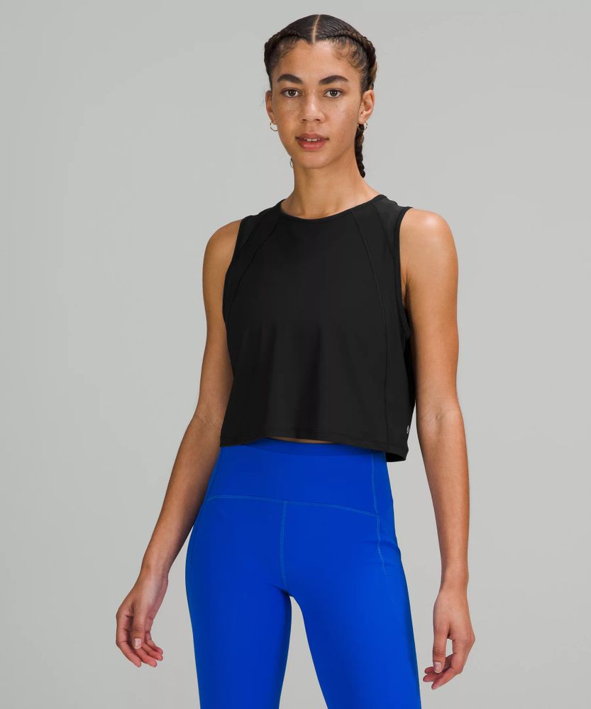 Sculpt Cropped Tank Top *Back Vent | Women's Sleeveless & Tops