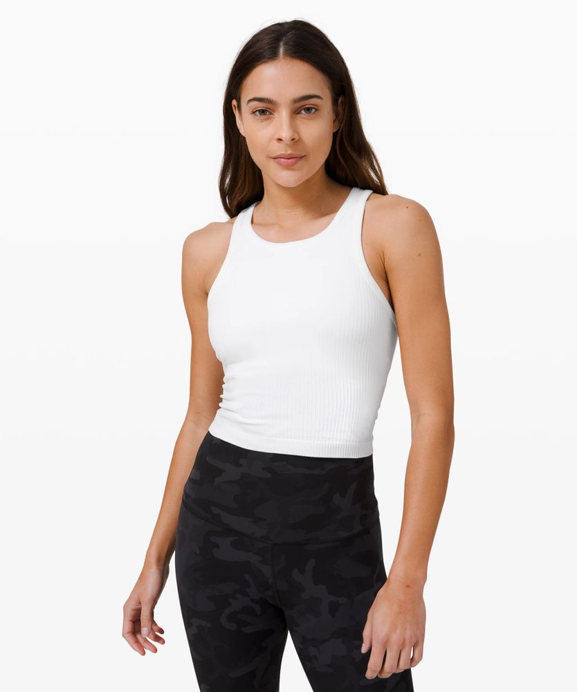 Ebb to Street Cropped Racerback Tank Top *Light Support, B/C Cup | Women's Sleeveless & Tops