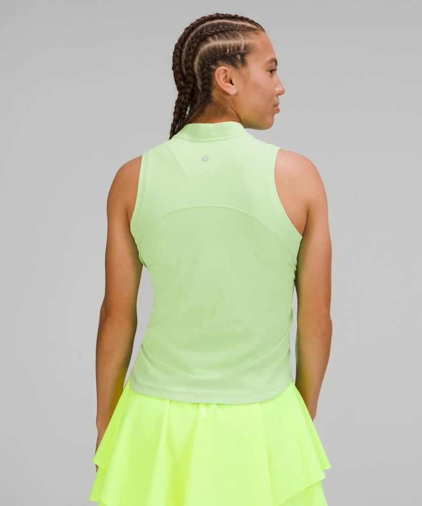 Front-Zip Mockneck Tennis Tank Top | Women's Sleeveless & Tops