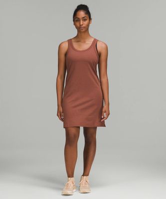 Classic-Fit Cotton-Blend Scoop Dress | Women's Dresses
