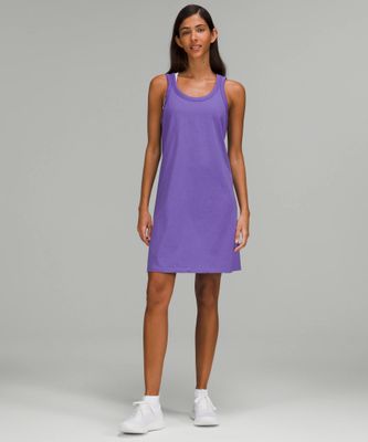 Classic-Fit Cotton-Blend Scoop Dress | Women's Dresses