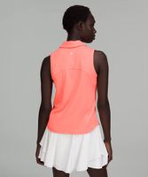 Quick Dry Sleeveless Polo Shirt *Curved Hem | Women's & Tank Tops