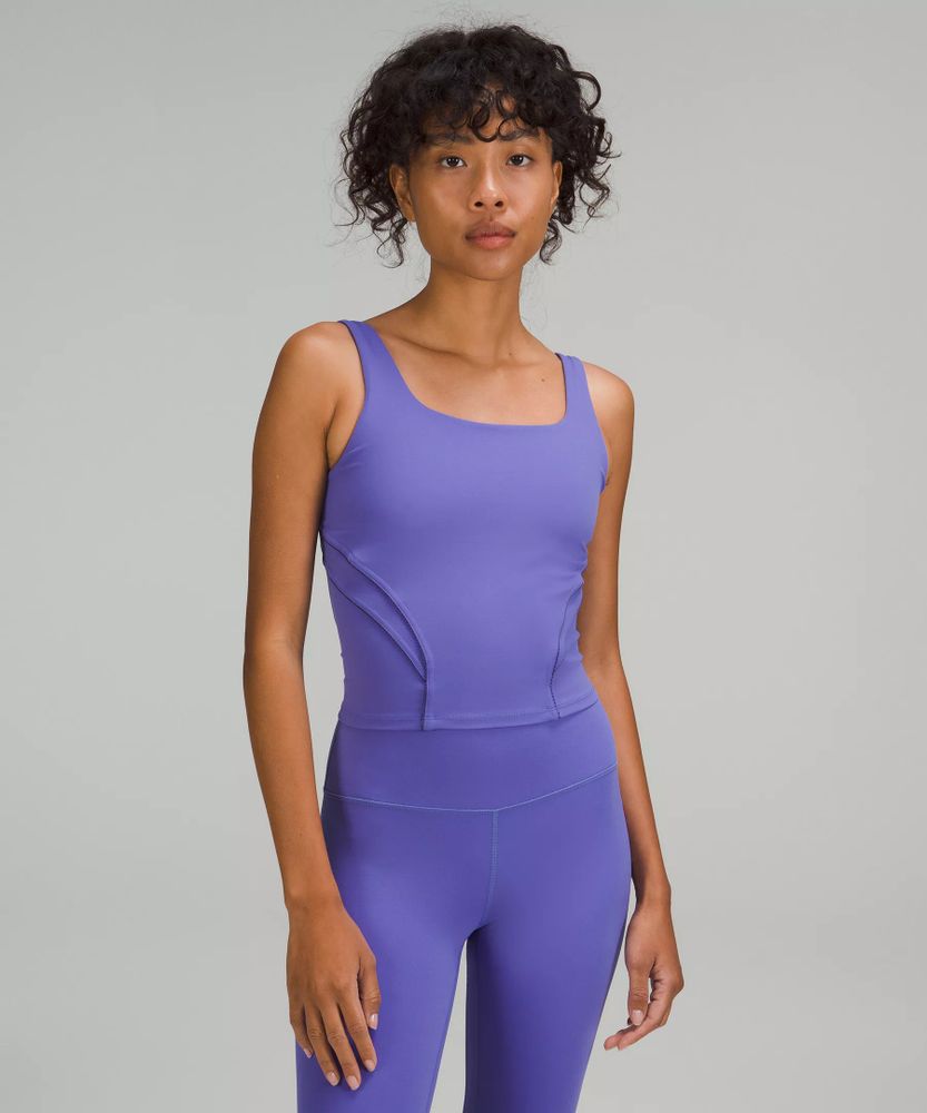 Lululemon athletica Nulu and Mesh-Back Shelf-Bra Yoga Tank Top, Women's  Sleeveless & Tops