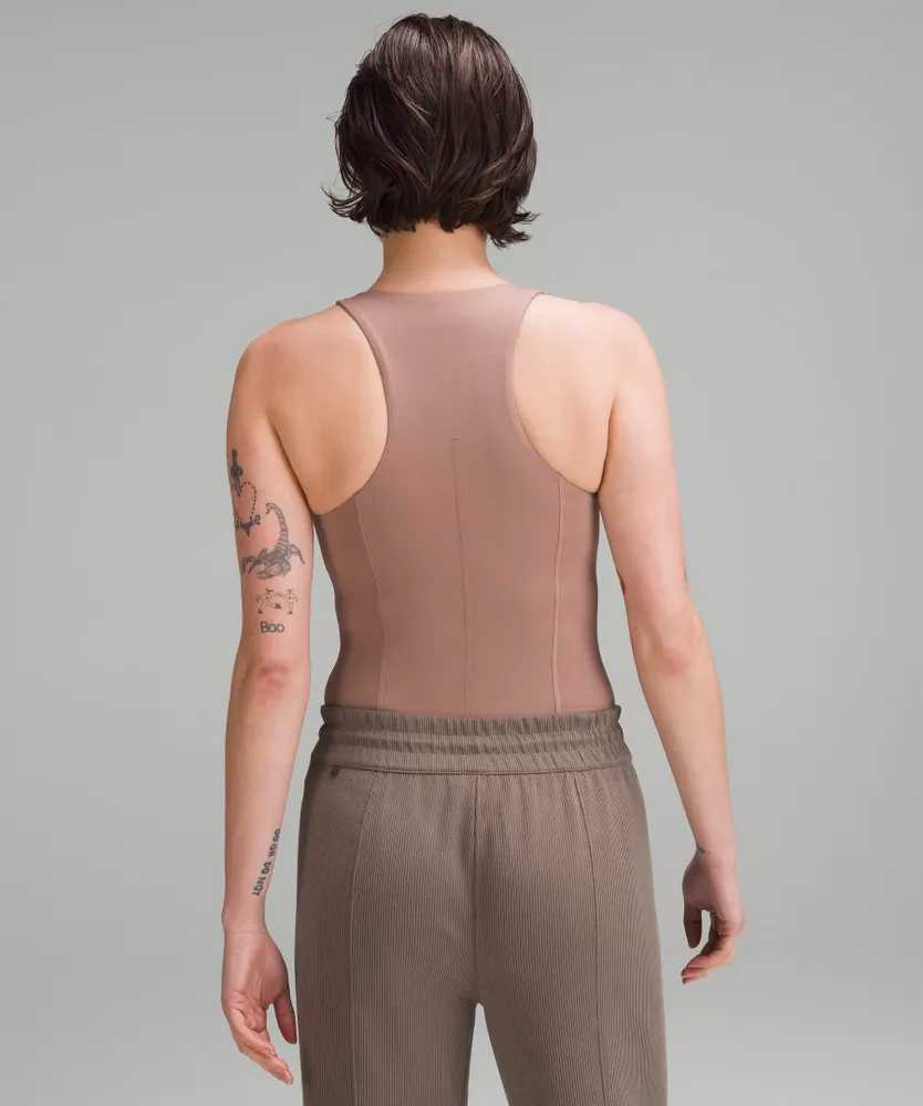 Lululemon athletica High-Neck Tight-Fit Shelf Bodysuit, Women's Dresses