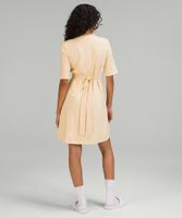 Cotton Wrap-Front T-Shirt Dress | Women's Dresses