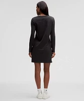 Classic-Fit Cotton-Blend Long-Sleeve Dress | Women's Dresses