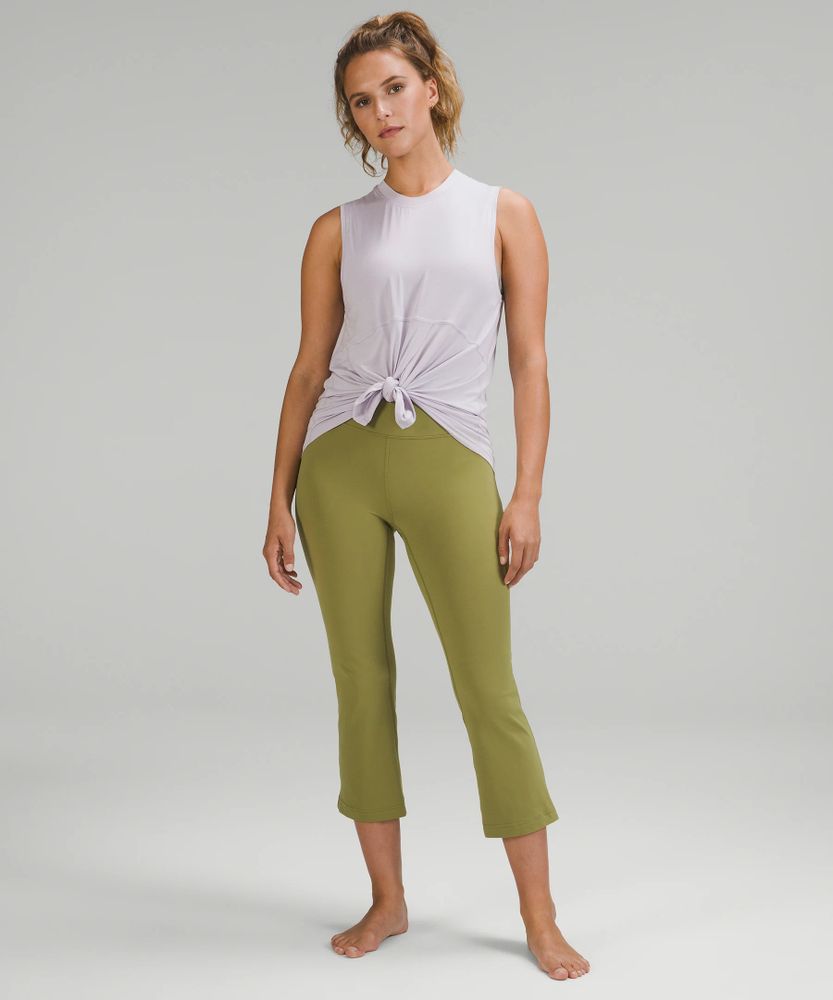 Modal-Silk Blend Tie-Front Yoga Tank Top | Women's Sleeveless & Tops