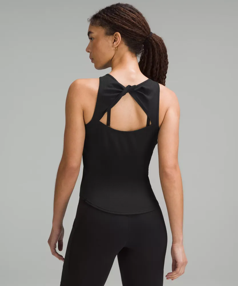 Modal Silk Twist-Back Yoga Tank Top | Women's Sleeveless & Tops