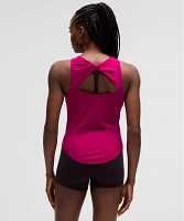 Modal Silk Twist-Back Yoga Tank Top | Women's Sleeveless & Tops