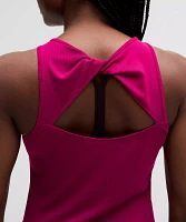 Modal Silk Twist-Back Yoga Tank Top | Women's Sleeveless & Tops