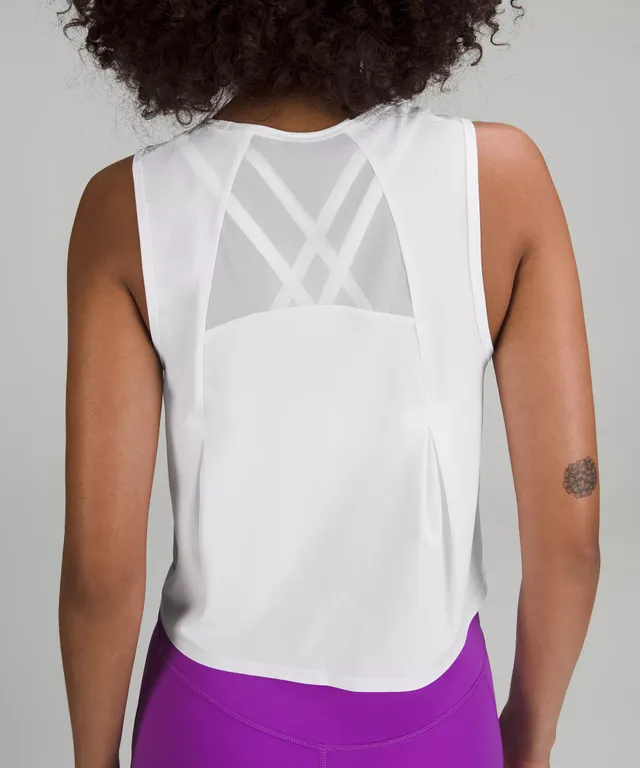 V waist cropped tennis tank & skirt sets in Riptide and White. Review in  caption. : r/lululemon