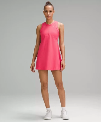 Grid-Texture Sleeveless Tennis Dress | Women's Dresses