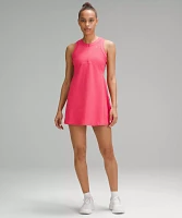 Grid-Texture Sleeveless Tennis Dress | Women's Dresses