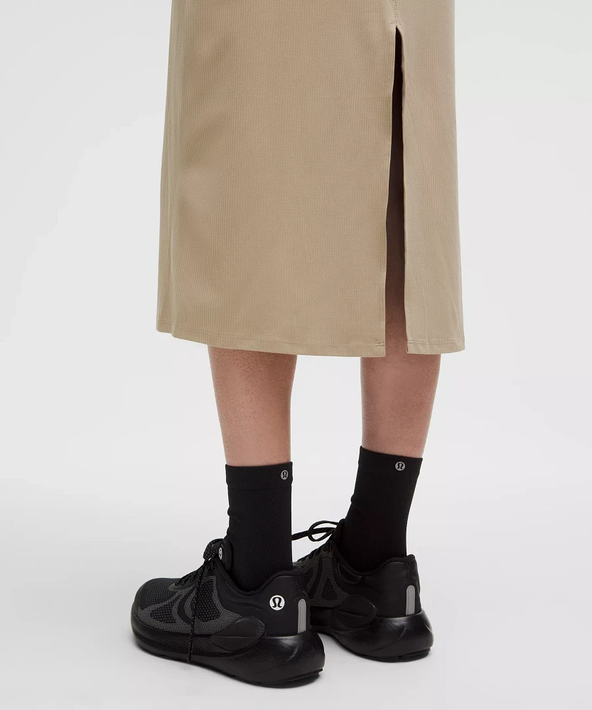 All Aligned Ribbed Midi Dress | Women's Dresses