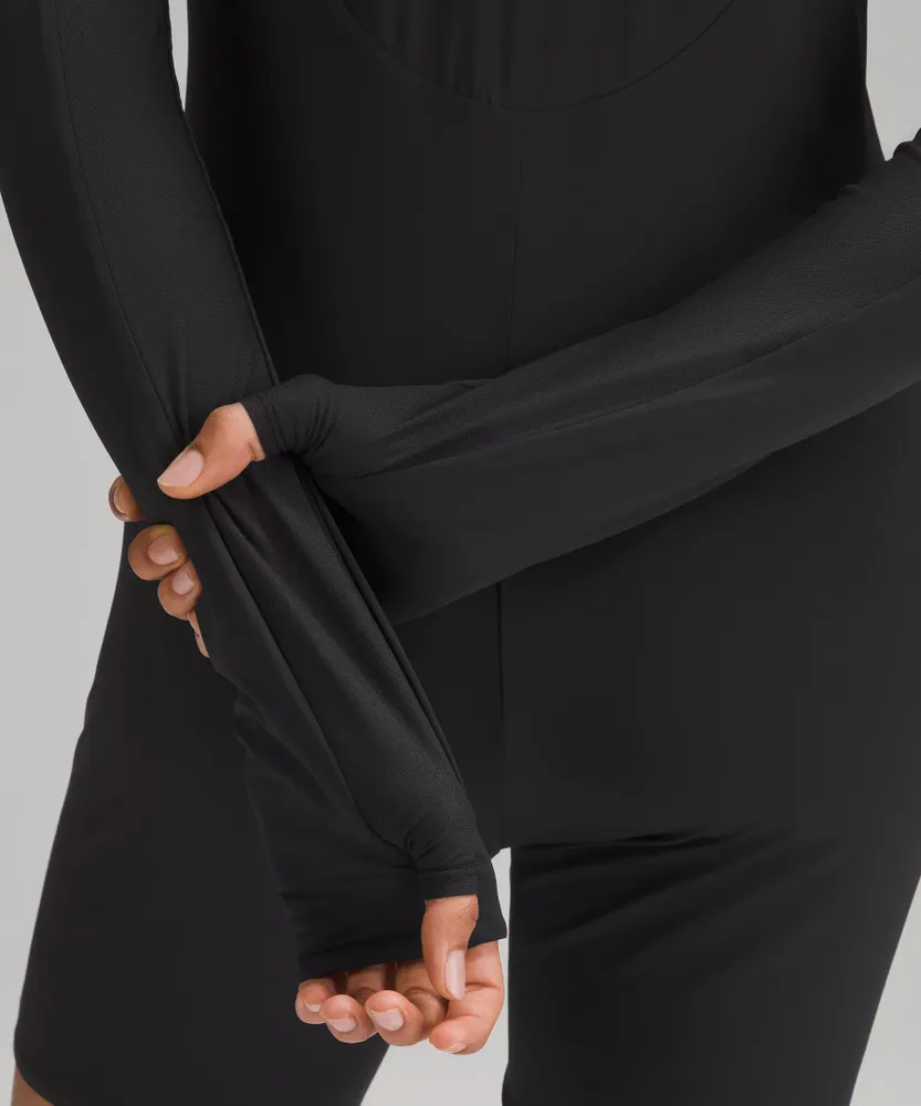 Tight-Fit Lined Long-Sleeve Shirt