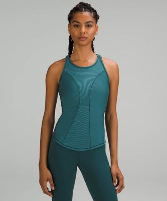 Base Pace Two-Toned Ribbed Tank Top | Women's Sleeveless & Tops