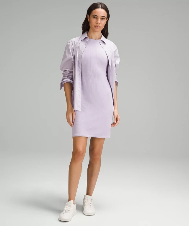 Lululemon athletica Ribbed Softstreme Slim-Fit Tank Dress | Women's Dresses  | The Summit