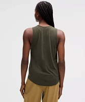 Silk-Blend Shirred Tank Top | Women's Sleeveless & Tops