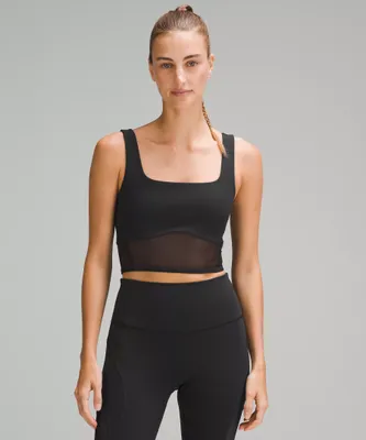 Wunder Train Mesh Panel Tank Top | Women's Sleeveless & Tops