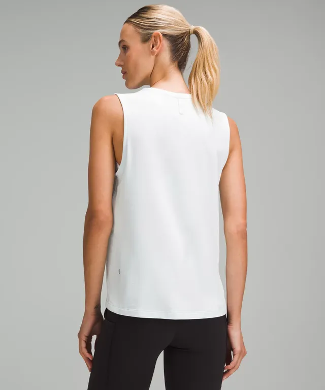 Lululemon Deep V Athletic Tank top / shirt (White / cream)
