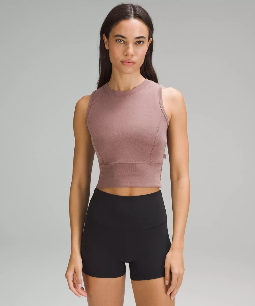 Twist-Back Ribbed Tank Top | Women's Sleeveless & Tops