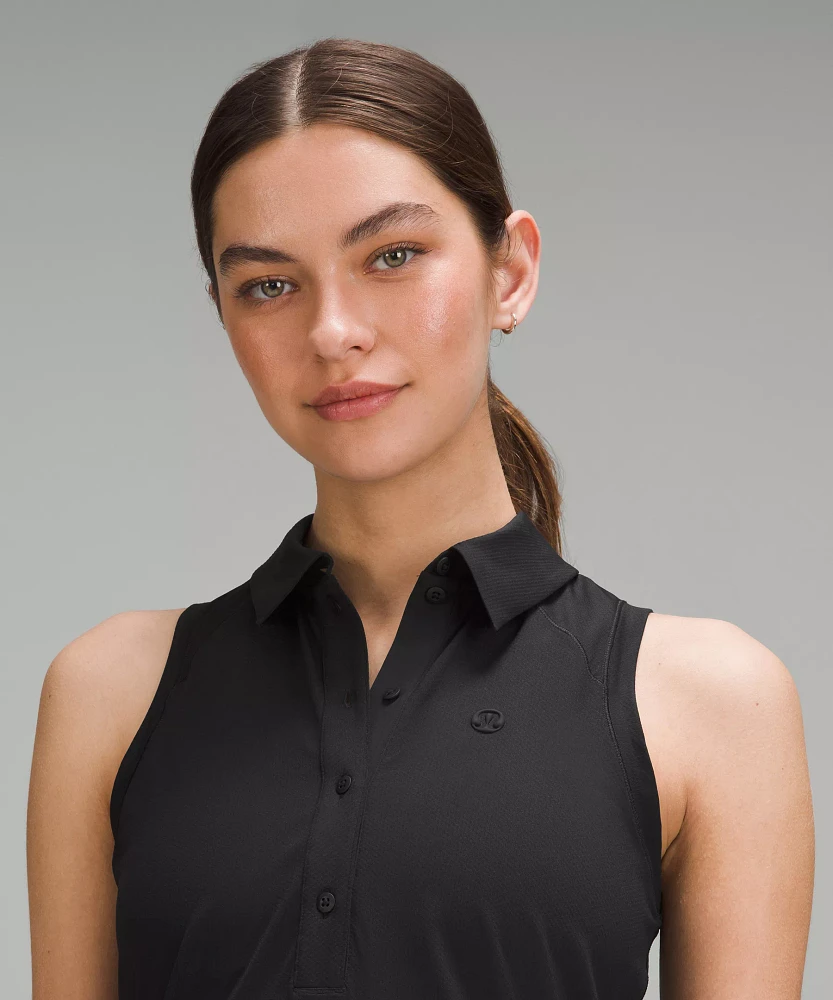 Quick Dry Sleeveless Polo Shirt *Straight Hem | Women's & Tank Tops