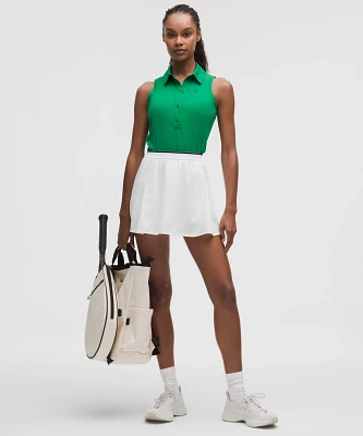 Quick-Dry Sleeveless Polo Shirt *Straight Hem | Women's Shirts