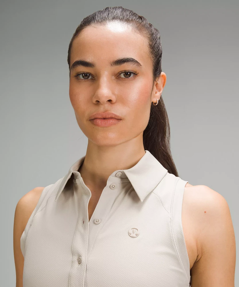 Quick Dry Sleeveless Polo Shirt *Straight Hem | Women's & Tank Tops