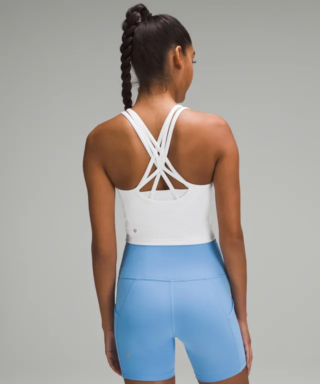 Lululemon Wunder Train Racerback Tank Top - White - lulu fanatics