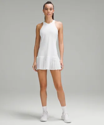 Pleated Open-Knit Tennis Dress | Women's Dresses