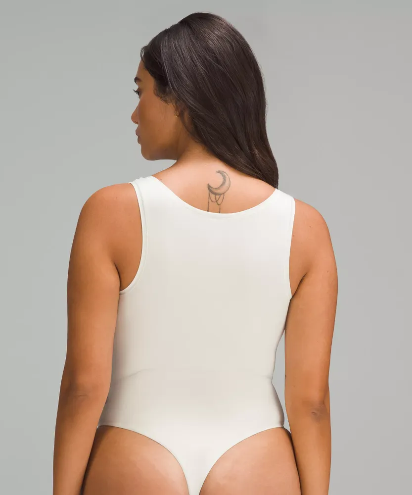 Wundermost Ultra-Soft Nulu Square-Neck Sleeveless Bodysuit | Women's Bodysuits