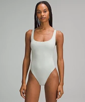 Wundermost Ultra-Soft Nulu Square-Neck Sleeveless Bodysuit | Women's Bodysuits