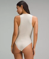 Wundermost Ultra-Soft Nulu High-Neck Sleeveless Bodysuit | Women's Bodysuits