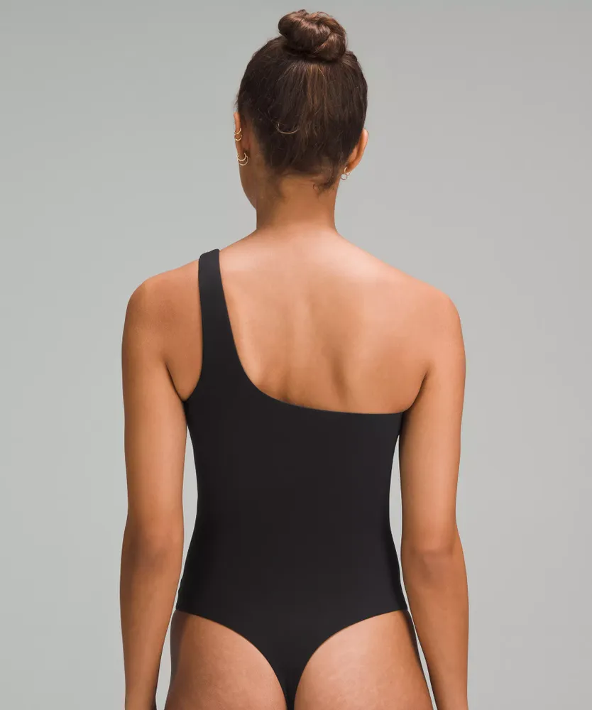 lululemon athletica Wundermost Ultra-soft Nulu Mockneck Sleeveless Bodysuit  in Black