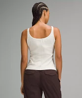 Slim-Fit Stretch Cotton Tank Top | Women's Sleeveless & Tops