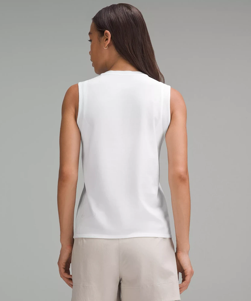 Organic Cotton Crewneck Tank Top | Women's Sleeveless & Tops