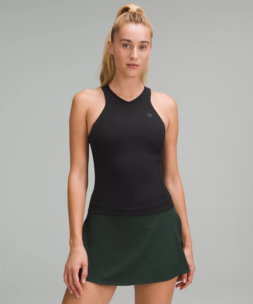 Waist-Length V-Neck Tennis Tank Top *Medium Support, B/C Cup | Women's Sleeveless & Tops