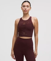 RevealKnit Floral Cropped Tank Top | Women's Sleeveless & Tops