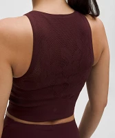 RevealKnit Floral Cropped Tank Top | Women's Sleeveless & Tops