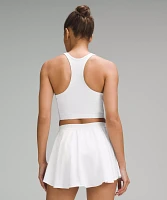 Narrow Hem Cropped Tennis Tank Top *Medium Support, B/C Cup | Women's Sleeveless & Tops