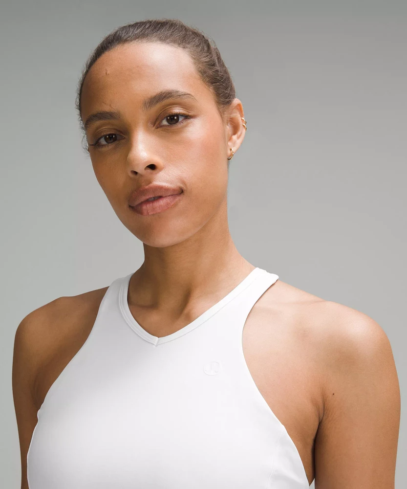 Narrow Hem Cropped Tennis Tank Top *Medium Support, B/C Cup | Women's Sleeveless & Tops