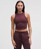 Soft Sueded Crewneck Cropped Tank Top | Women's Sleeveless & Tops