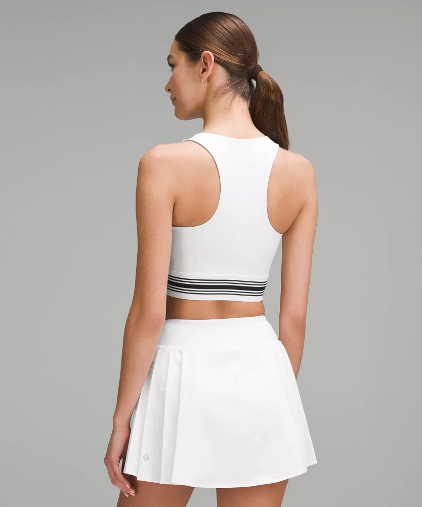 V-Waist Cropped Tennis Tank Top *Medium Support, B/C Cup | Women's Sleeveless & Tops