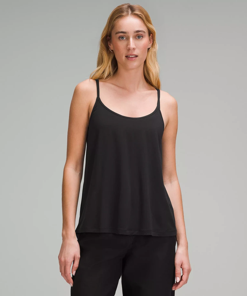 Modal Silk-Blend Spaghetti Strap Tank Top | Women's Sleeveless & Tops