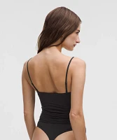 Wundermost Ultra-Soft Nulu Ruched Cami Bodysuit | Women's Bodysuits