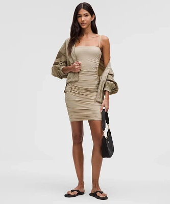 Wundermost Ultra-Soft Nulu Ruched Spaghetti-Strap Dress | Women's Dresses