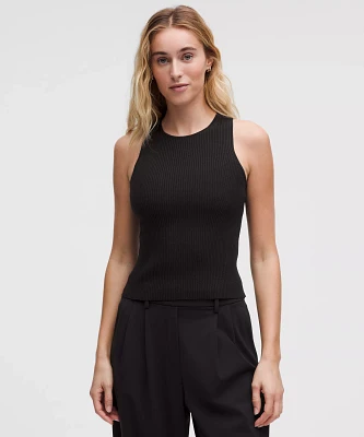 Merino Wool Open-Back Tank Top | Women's Sleeveless & Tops